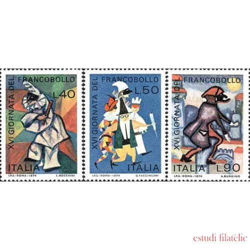Italia - 1205/07 - 1974 XVI Jornada del sello-dibujos de niños-Lujo