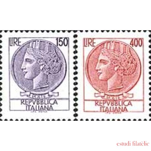Italia - 1257/58 - 1976 Serie-moneda de Syracusa-Lujo