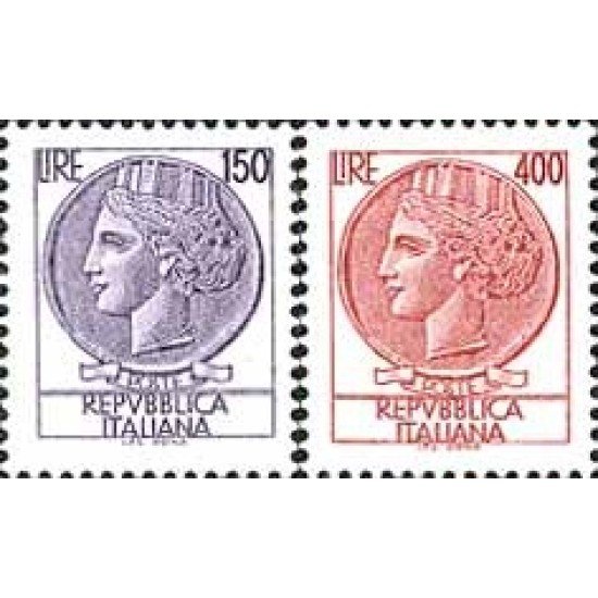 Italia - 1257/58 - 1976 Serie-moneda de Syracusa-Lujo Italia - 1257/58 - 1976 Serie-moneda de Syracusa-Lujo