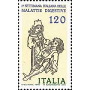 Italia - 1396 - 1979 1ª Semana italiana de las enfermedades digestivas Lujo