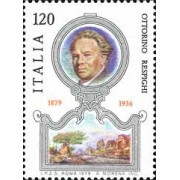 Italia - 1399 - 1979 Cent. del compositor Ottorino Respighi Lujo