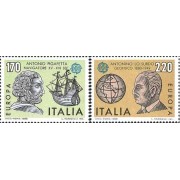 Italia - 1418/19 - 1980 Europa-personajes célebres-Lujo