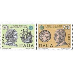 Italia - 1418/19 - 1980 Europa-personajes célebres-Lujo Italia - 1418/19 - 1980 Europa-personajes célebres-Lujo
