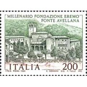 Italia Italy 1432 - 1980 1000º Aniv. fundación monasterio de Fonte Avellana lujo