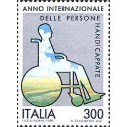 Italia Italy 1476 1981 Año inter. de los discapacitados MNH Italia Italy 1476 1981 Año inter. de los discapacitados MNH