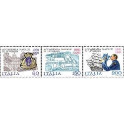 Italia - 1495/97 - 1981 Cent. de la Academia naval de Livourne Lujo Italia - 1495/97 - 1981 Cent. de la Academia naval de Livourne Lujo