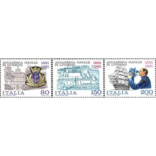 Italia - 1495/97 - 1981 Cent. de la Academia naval de Livourne Lujo