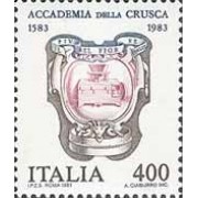 Italia - 1556 - 1983 4º Cent. de la Academia de la Crusca Lujo