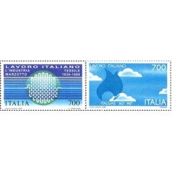 Italia - 1735/36 - 1987 Trabajos italianos en el mundo-textil/gas-Lujo Italia - 1735/36 - 1987 Trabajos italianos en el mundo-textil/gas-Lujo