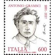 Italia - 741 - 198750º Aniv. muerte de Antoni Gramsci Lujo