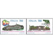 Italia - 1751/52 - 1987 Camp. del mundo de atletismo y Olymphilex