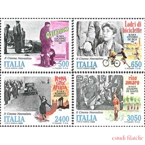 Italia - 1791/94 - 1988 Cine neorrealista italiano Lujo