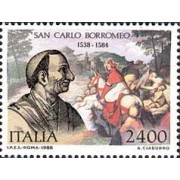 Italia - 1799 - 1988 450º Aniv. de St. Carlos Borromeo Lujo