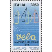 Italia - 1807 - 1989 Campeonato del mundo de vela-Alassio-Lujo