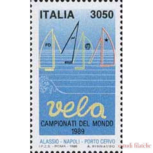 Italia - 1807 - 1989 Campeonato del mundo de vela-Alassio-Lujo