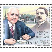 Italia - 1930 - 1991 Jornada de la filatelia Lujo