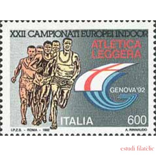 Italia - 1932 - 1992 XXII Campeonato Europa atletismo/pista cubierta-Lujo