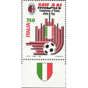 Italia - 1949 - 1992 Homenaje al Milan-campeón 91-92 Lujo