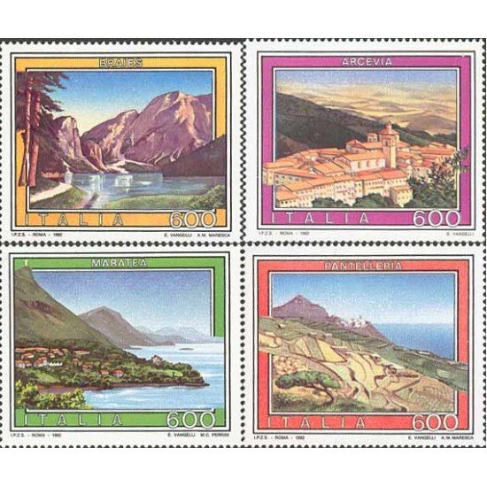 Italia - 1969/72 - 1992 Turismo-vistas-Lujo