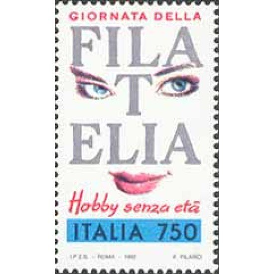 Italia - 1974 - 1992 Jornada de la filatelia Lujo