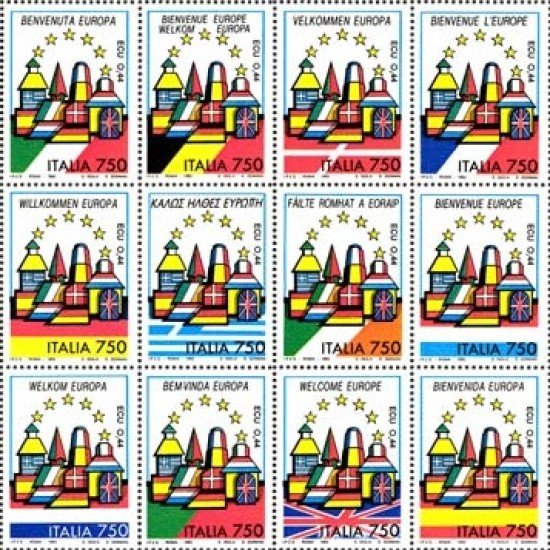 Italia - 1987/98 - l - 1993 Europa Unidad europea Lujo