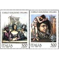Italia - 1999/00 - 1993 Bicentenario de la muerte de Carlo Goldoni Lujo Italia - 1999/00 - 1993 Bicentenario de la muerte de Carlo Goldoni Lujo