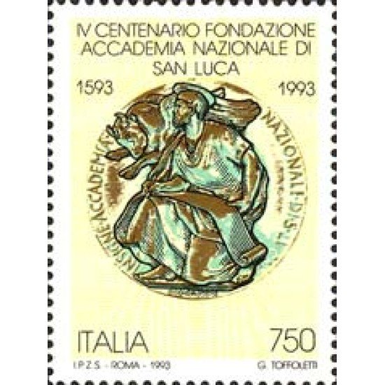 Italia - 2016 - 1993 400º Aniv. de la Academia ncional de S.Luca