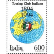 Italia - 2084 - 1994 Cent. de Touring-club italiano Lujo