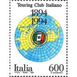 Italia - 2084 - 1994 Cent. de Touring-club italiano Lujo Italia - 2084 - 1994 Cent. de Touring-club italiano Lujo