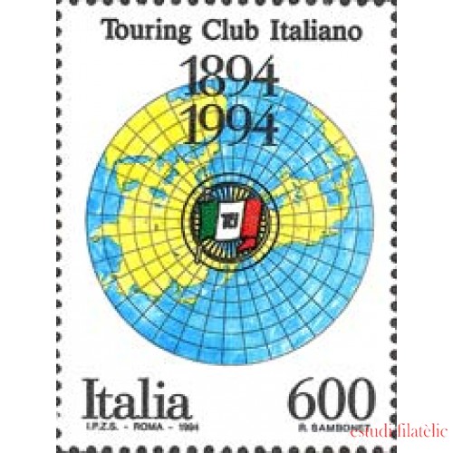 Italia - 2084 - 1994 Cent. de Touring-club italiano Lujo