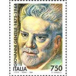 Italia - 2089 - 1994 50º Aniv. del filósofo Giovanni Gentile Lujo Italia - 2089 - 1994 50º Aniv. del filósofo Giovanni Gentile Lujo