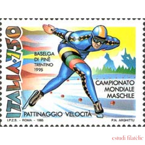 Italia - 2091 - 1995 Campeonato del mundo de patinage de velocidad Lujo