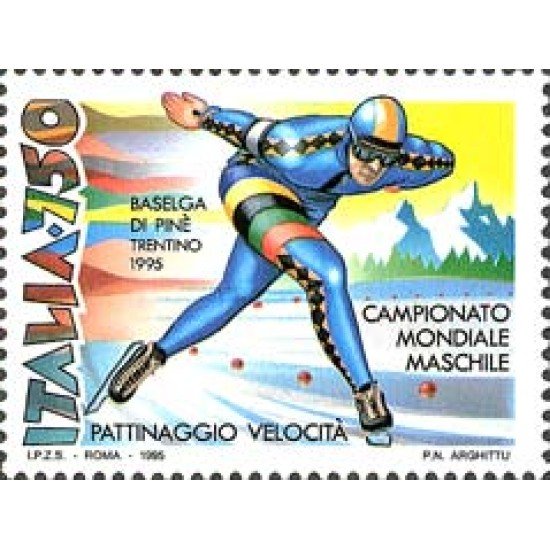 Italia - 2091 - 1995 Campeonato del mundo de patinage de velocidad Lujo