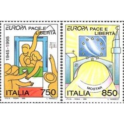 Italia - 2110/11 - 1995 Europa-paz y llibertad-Lujo Italia - 2110/11 - 1995 Europa-paz y llibertad-Lujo