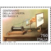 Italia - 2123 - 1995 Cent. descubrimiento rays x Lujo