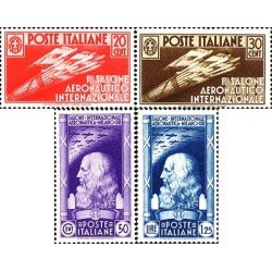 Italia - 364/67 - 1935 1º Salón aeronautico inter.-Milán-Lujo Italia - 364/67 - 1935 1º Salón aeronautico inter.-Milán-Lujo