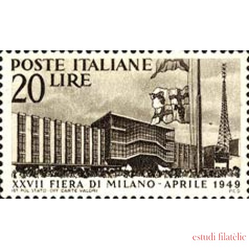 Italia - 536 - 1949 27ª Feria de Milán Lujo