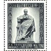 Italia - 542 - 1949 Inauguración monumento a Mazzini Lujo