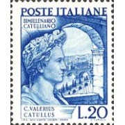 Italia - 552 - 1949 2000 Años muerte del poeta Catulle Lujo