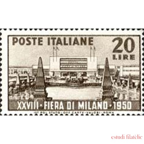 Italia - 554 - 1950 28ª Feria de Milán Lujo