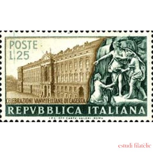 Italia - 621 - 1952 200º Aniv. Palacio real de Caserte Lujo