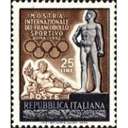 Italia - 622 - 1952 Exp. inter. del sello deportivo Lujo