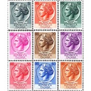Italia - 648/55 - 1953-54 Serie-moneda Siracusa Lujo