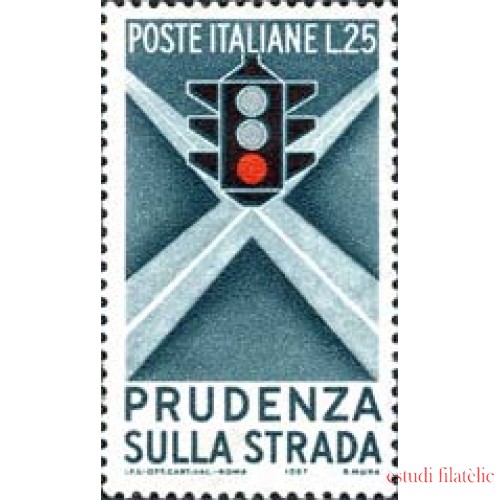 Italia - 743 - 1957 Prevención vial Lujo