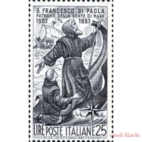 Italia - 752 - 1957 450º Aniv. muerte Francisco de Paula Lujo