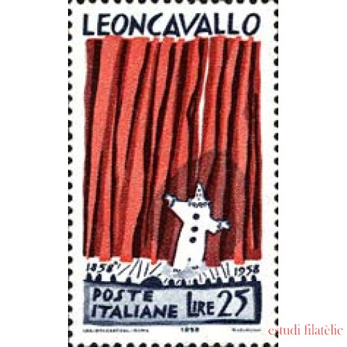 Italia - 761 - 1958 Cent del compositor R. Leoncavallo Lujo