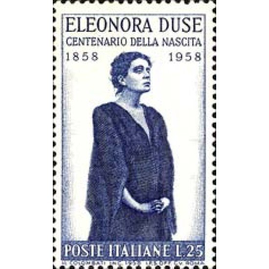 Italia - 775 - 1958 Cent de Eleonora Duse-actriz- Lujo