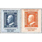 Italia - 778/79 - 1959 Cent. de sello de Sicilia Lujo