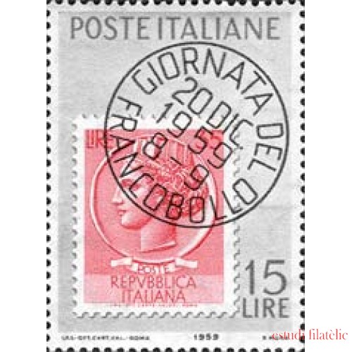 Italia - 806 - 1959 1er Día del sello Lujo