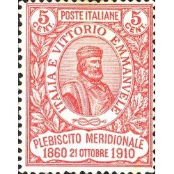 Italia Italy 84 - 1910 Garbaldi Nuevo Rotura reparada Italia Italy 84 - 1910 Garbaldi Nuevo Rotura reparada
